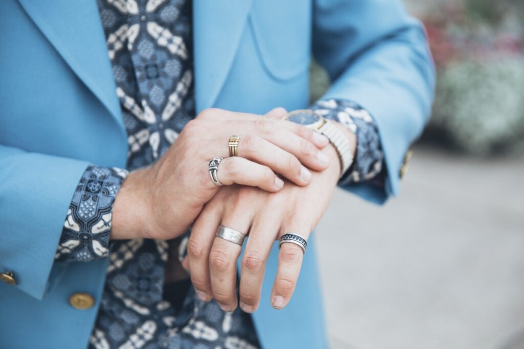 wearing rings as a man