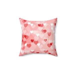 Valentine Hearts Square Pillow