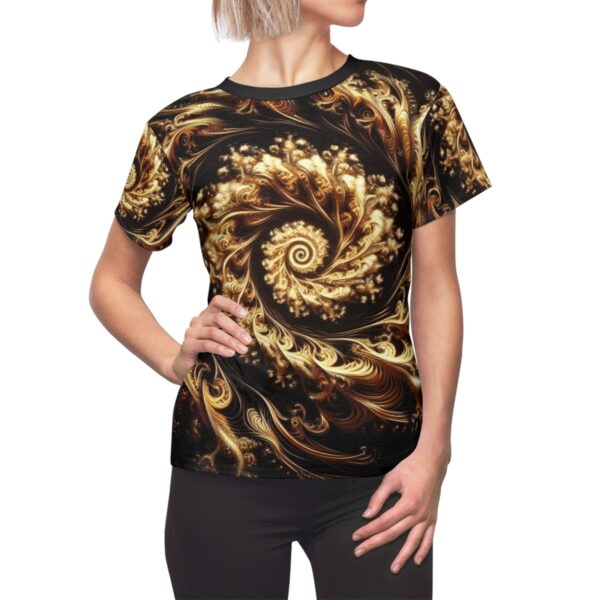 T-shirt with gold design