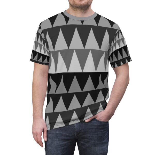 Unisex T-shirt with Gray Triangles