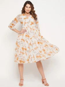 Floral A-line dress