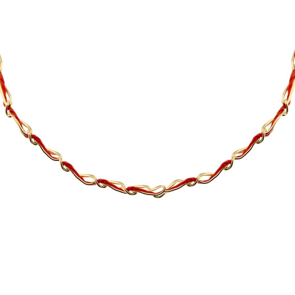 gold thread necklace