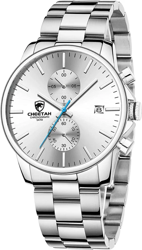 stainless steel watch