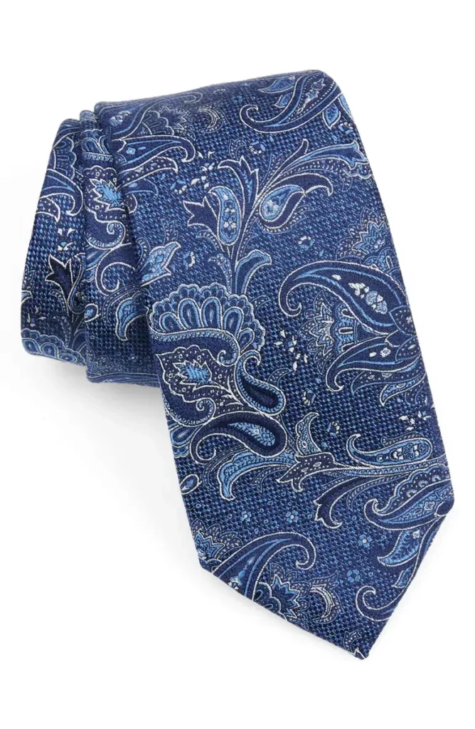 paisley silk tie