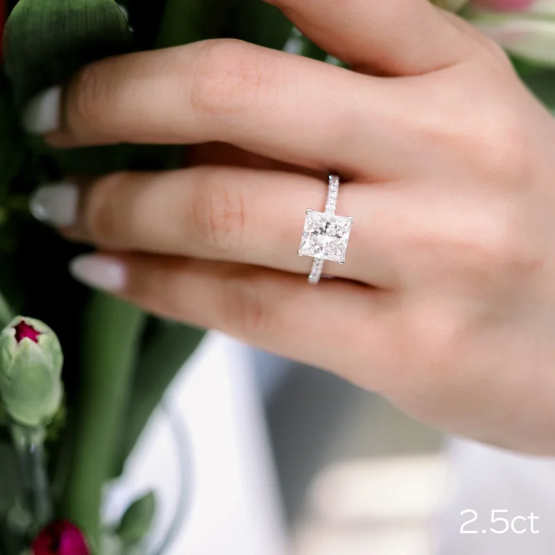 pave engagement ring