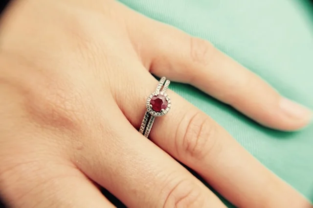 Ruby anniversary ring